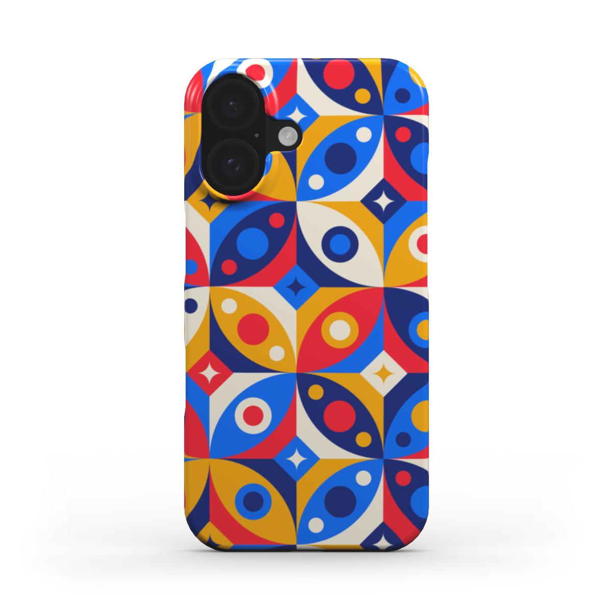 Knallige Pop-Art Kreise – Snap Handyhülle