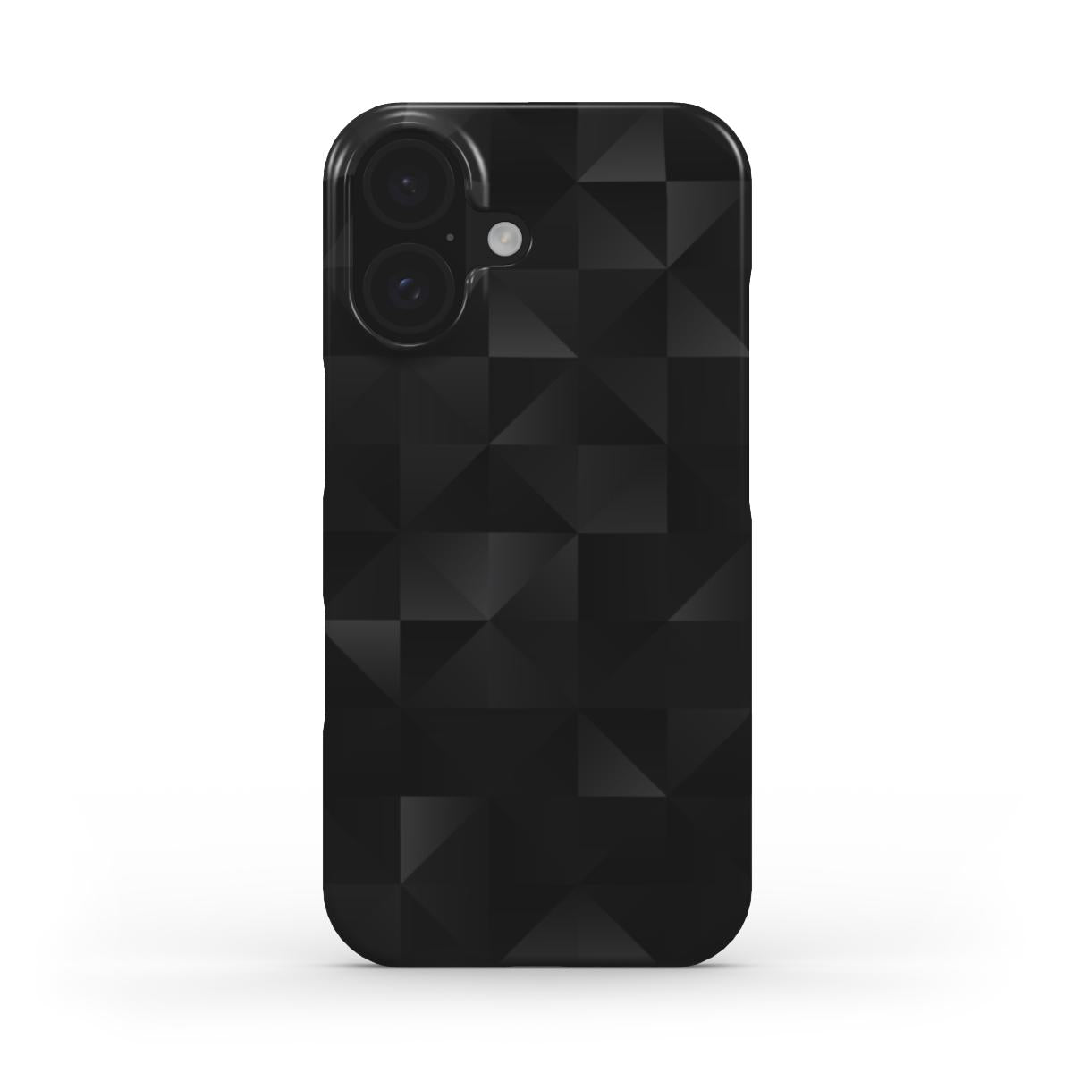 Schwarzes 3D-Geometrisch – Snap Handyhülle