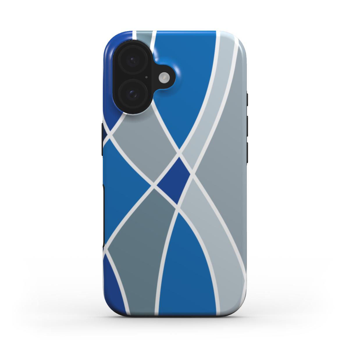 Blauer Fluss Abstrakt – MagSafe Robuste Handyhülle