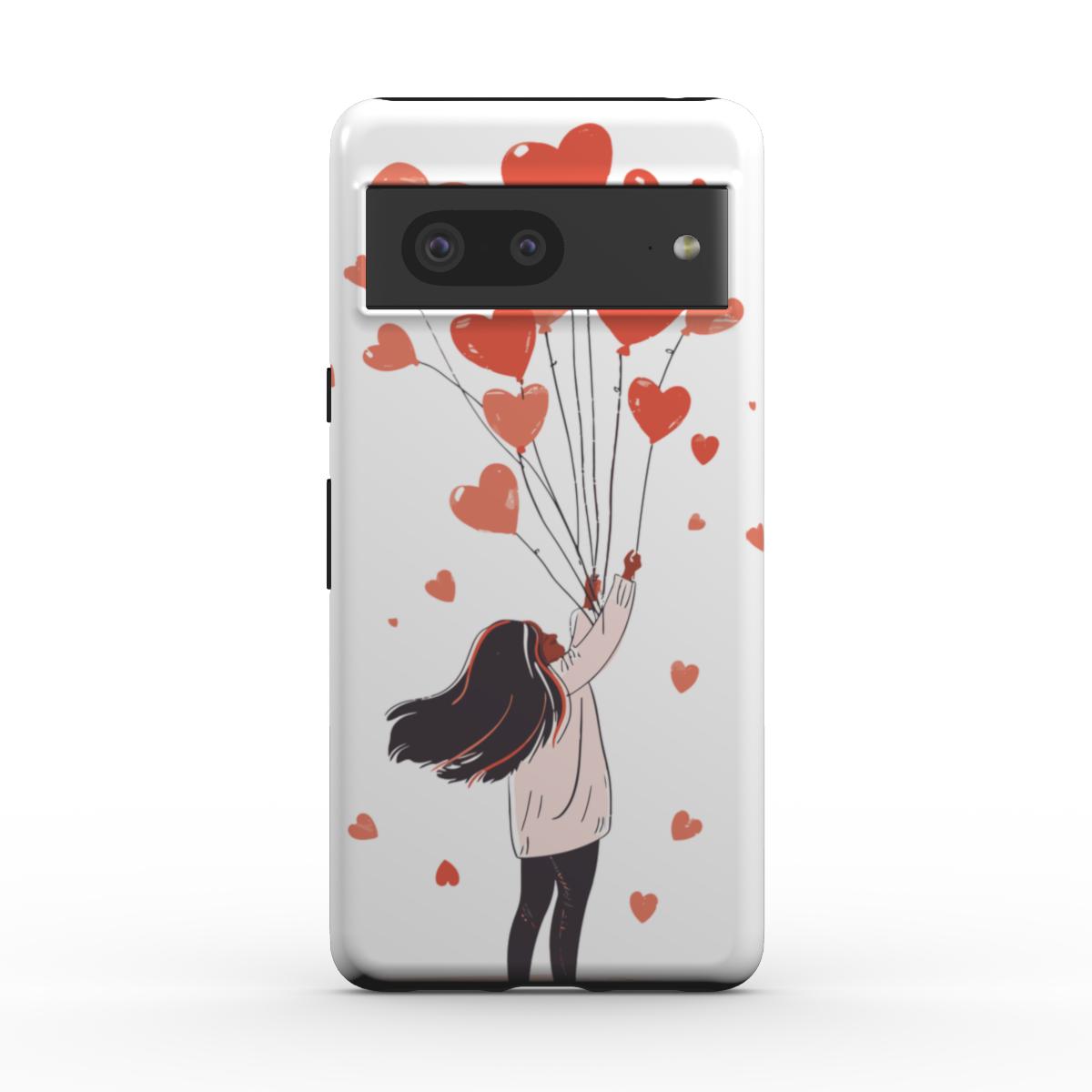 Heart Balloons Love Phone Case – Whimsical & Romantic Design