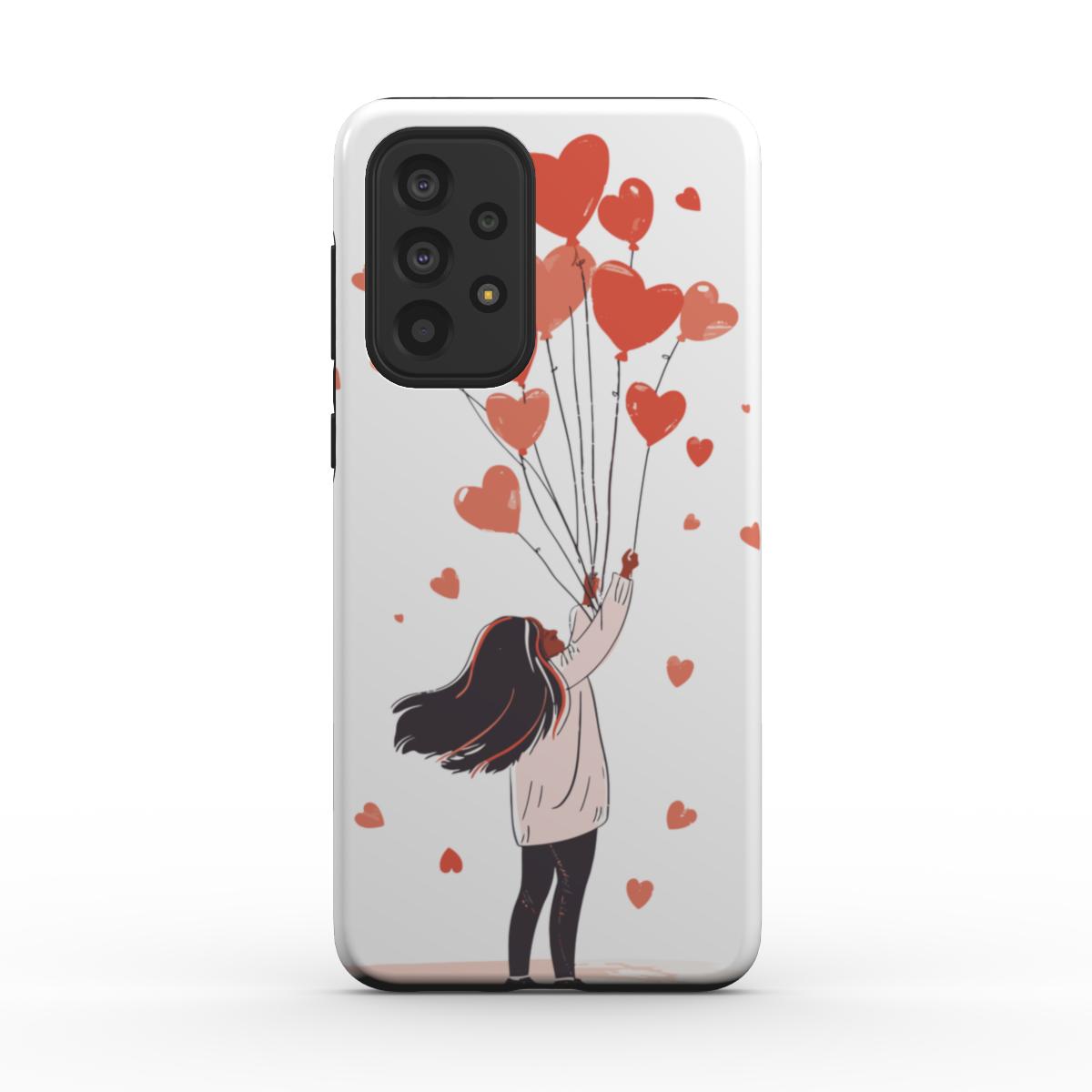 Heart Balloons Love Phone Case – Whimsical & Romantic Design