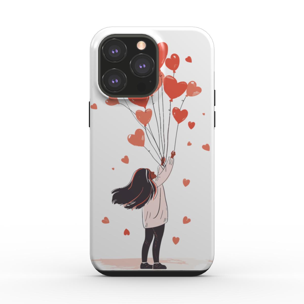 Heart Balloons Love Phone Case – Whimsical & Romantic Design