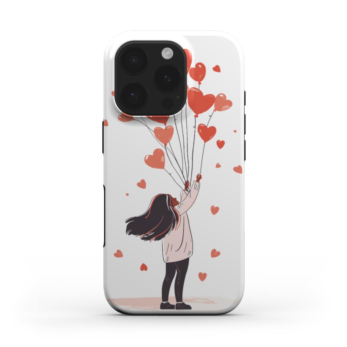 Heart Balloons Love Phone Case – Whimsical & Romantic Design