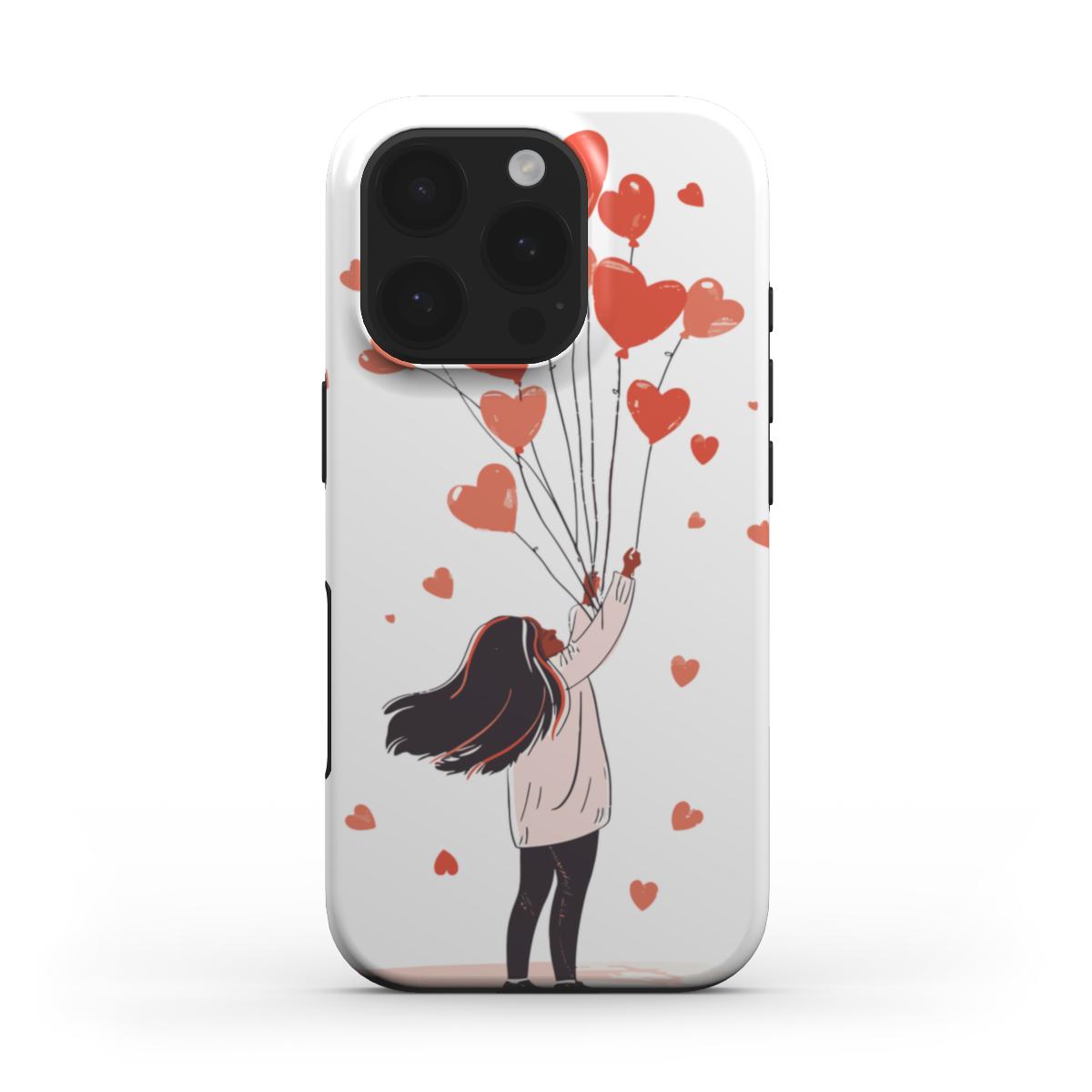 Heart Balloons Love Phone Case – Whimsical & Romantic Design