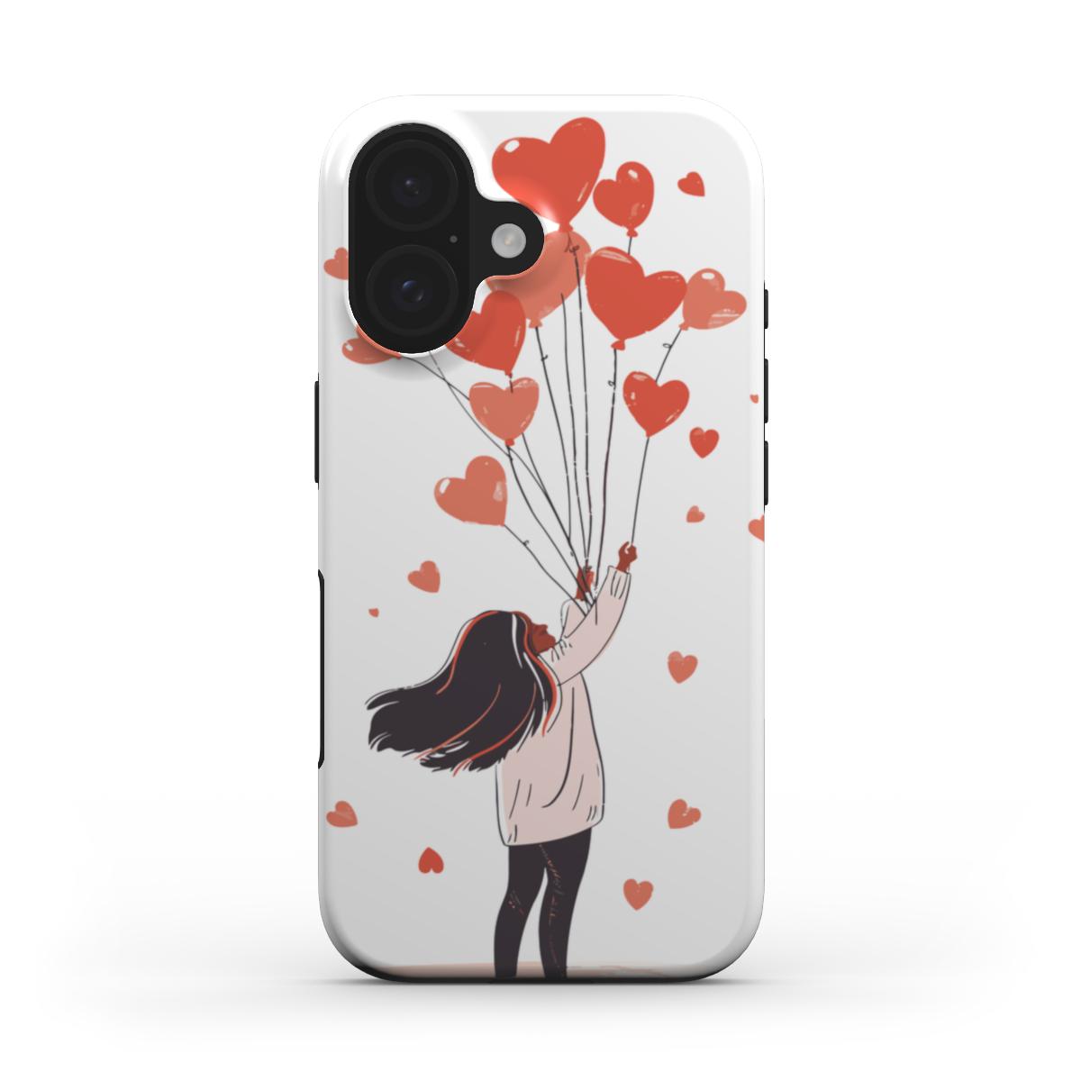 Heart Balloons Love Phone Case – Whimsical & Romantic Design