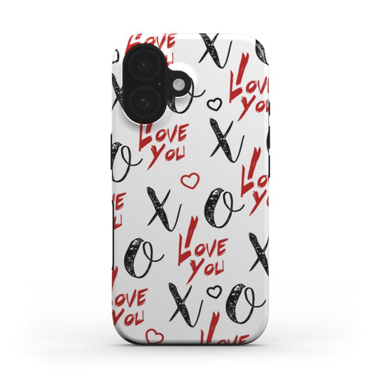 Love You XO Muster Handyhülle – Trendiges & Romantisches Design - COVRZ